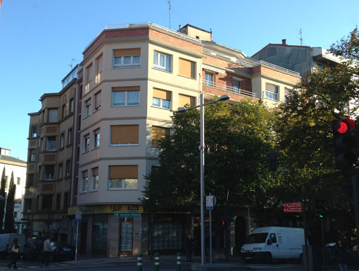 Albañilería Landetxa ha llevado a cabo la restauración de la fachada en la calle Avenida de Navarra 7 de Irun